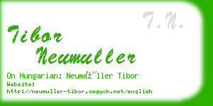 tibor neumuller business card